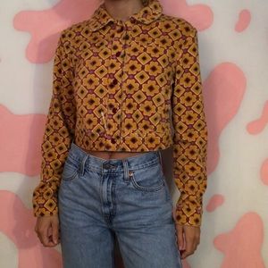 Urban outfitters cropped corduroy jacket